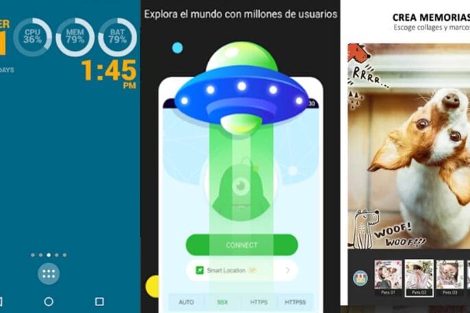 Logos de algunas aplicaciones de entretenimiento