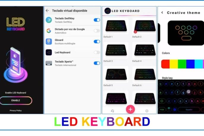 Aplicación de teclado led para android.